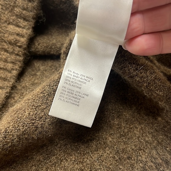 Nanushka Cleto Brown One- Shoulder Alpaca Blend Sweater Size Small - Picture 9 of 10